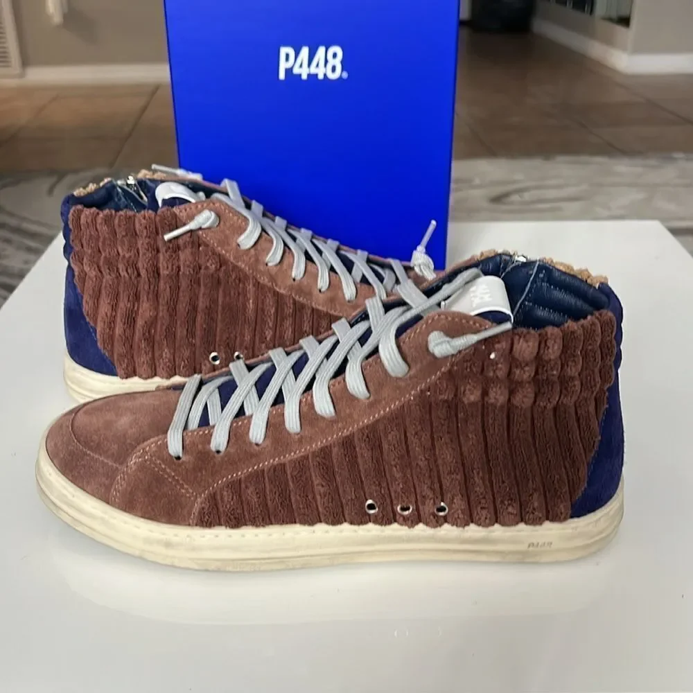 P448 Men’s Skate High-Top Sneakers Shoes Size (9,5-10)